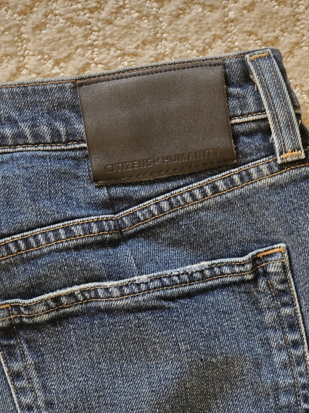 Citizens Of Humanity Men's Indigo Straight Jeans 36x29 - Picture 5 of 6
